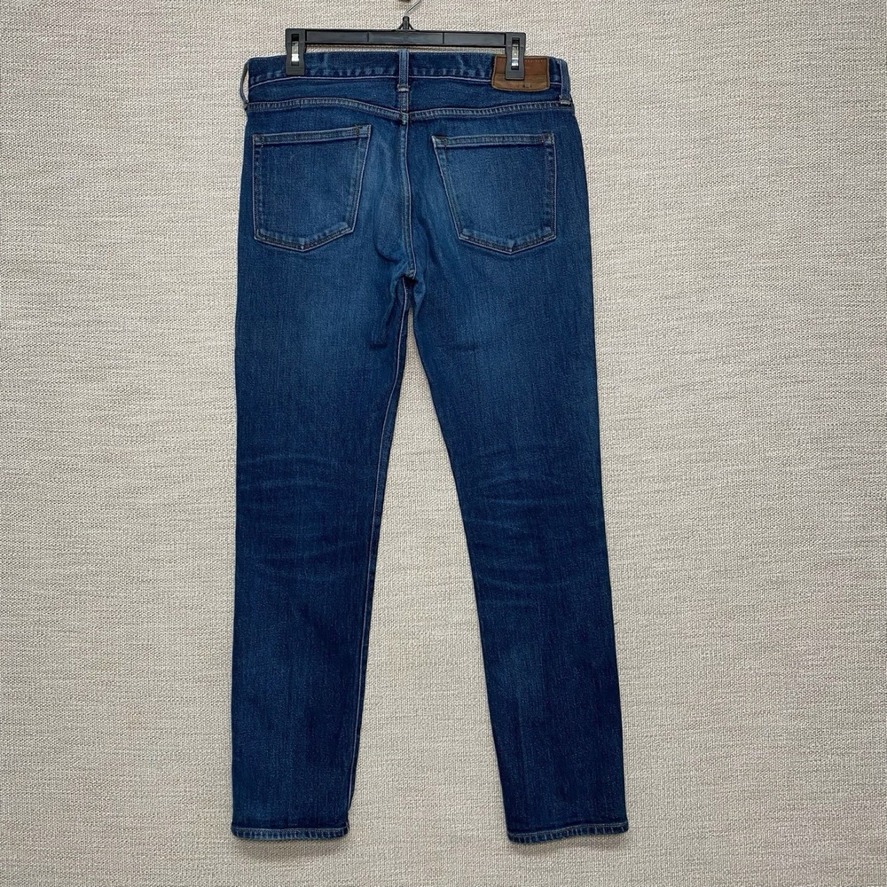 J Crew 484 Slim Jeans 33x32 (33x30.5) Mens Kurabo Japanese Medium Wash - Picture 3 of 8